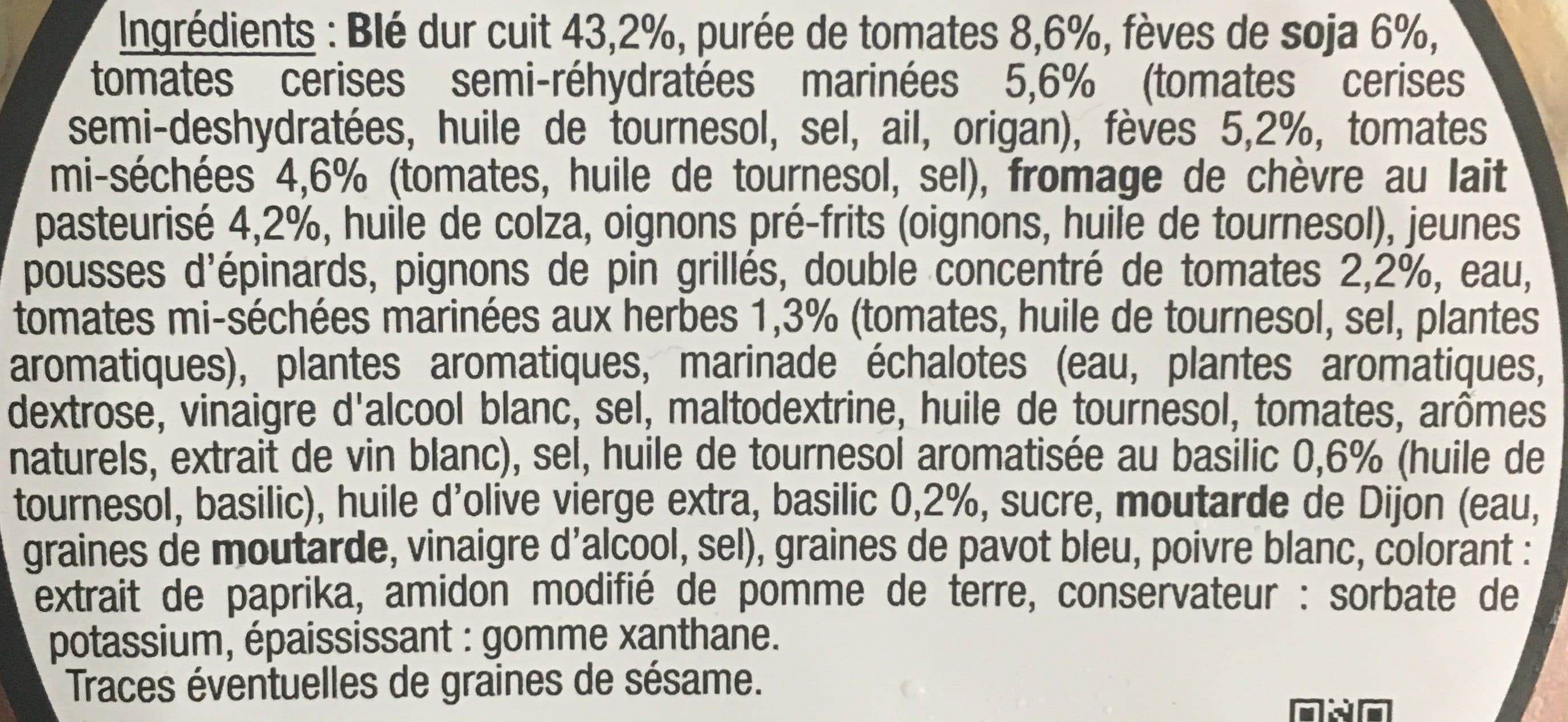 Mix Buffet Boulgour fin & Chèvre packshot