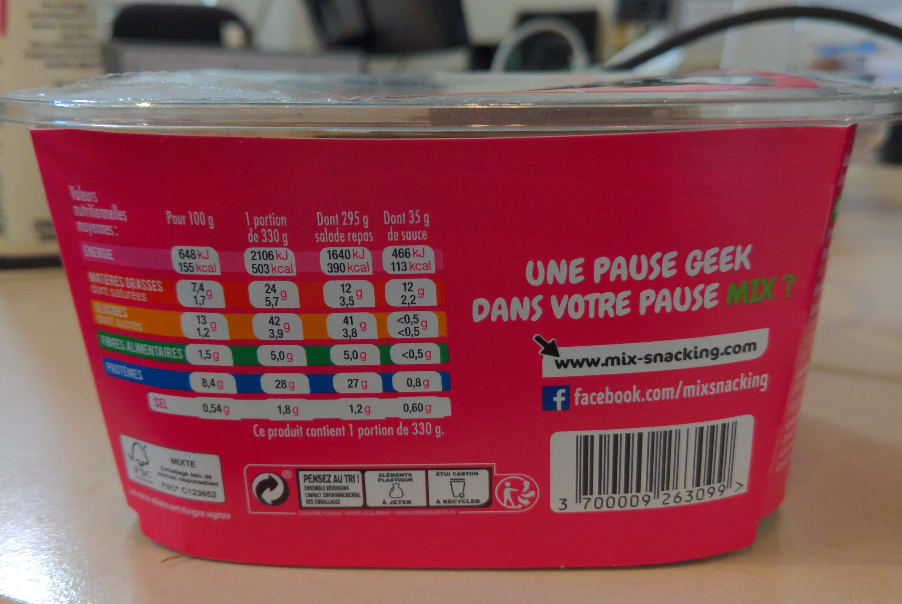 Mix EXTRA CAESAR POULET 330GR MIX packshot