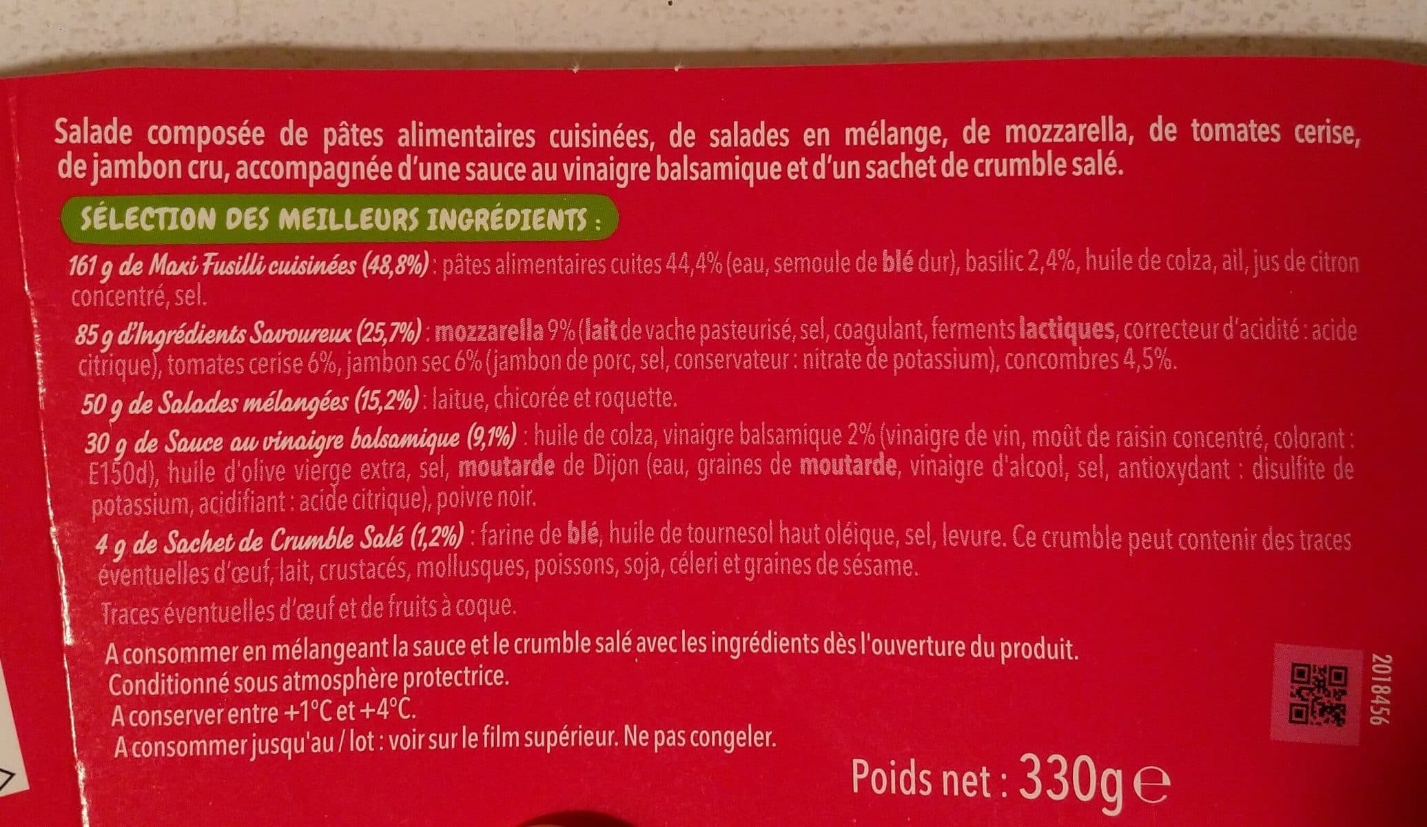 Mix Extra salade & Fusilli Italienne, 330g packshot