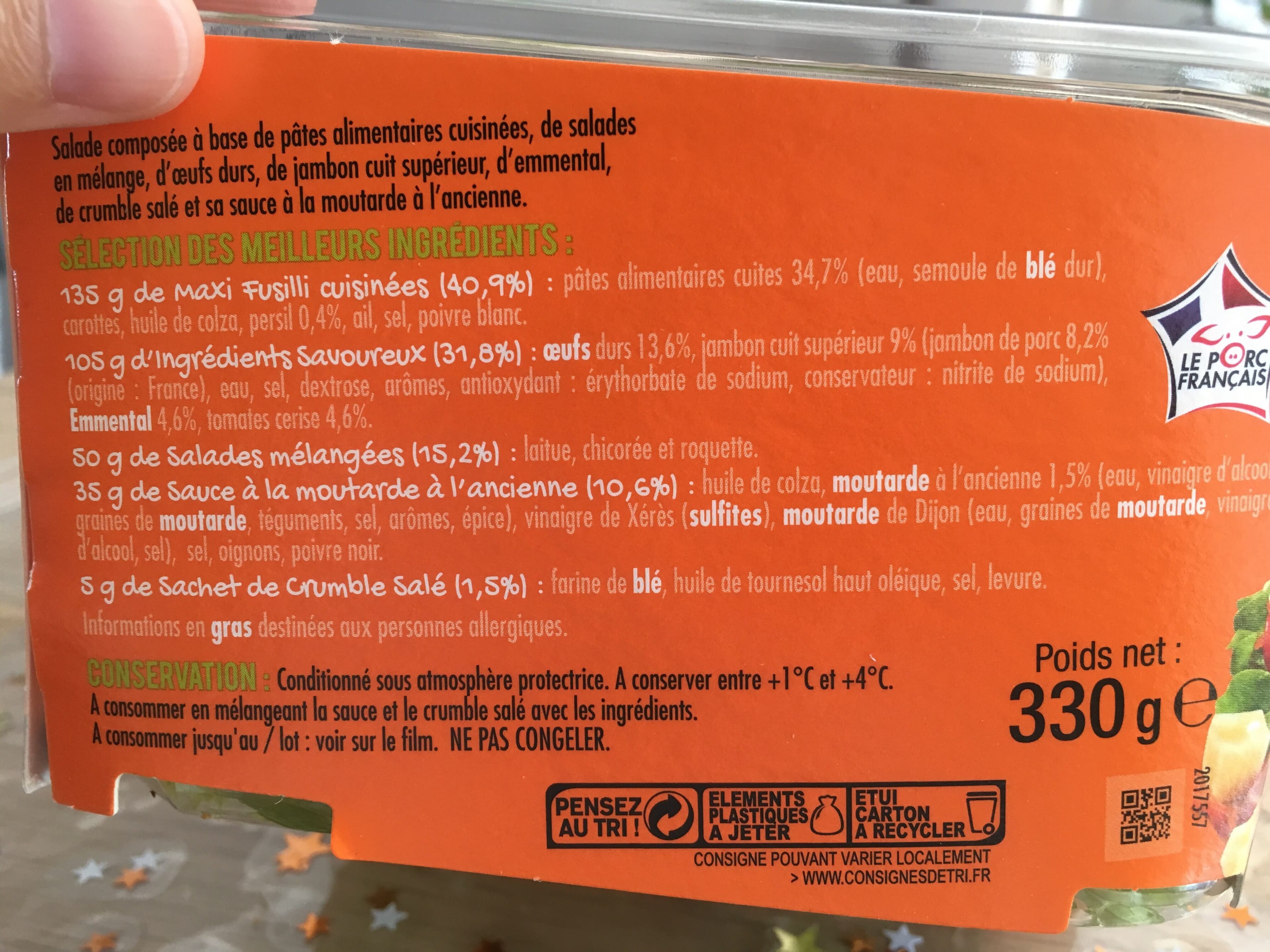 Mix buffet Salade et Serpentini Jambon Emmental packshot