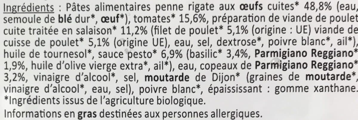MIX Les Salades bio Poulet Pesto packshot