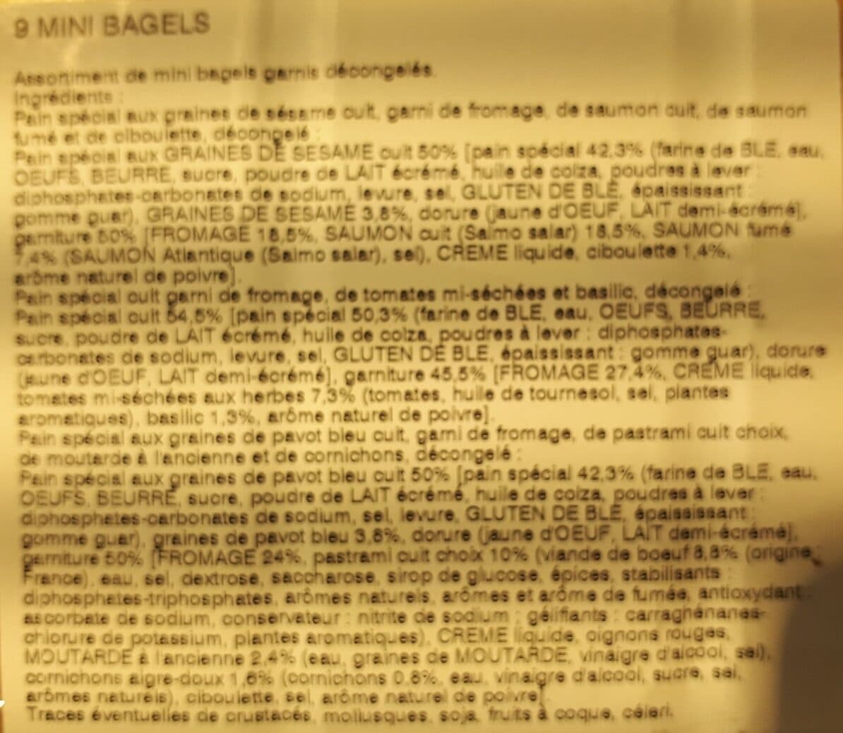 Mix Mini bagels packshot