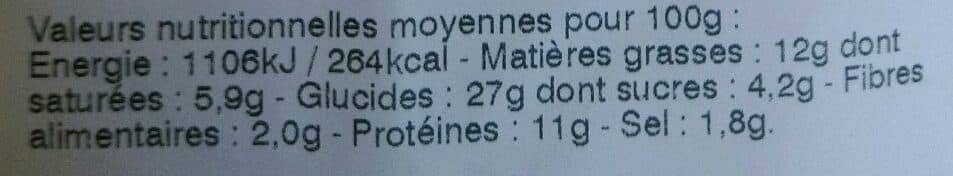 Open Food Facts Fougasse chèvre lardons fumés miel d'acacia packshot
