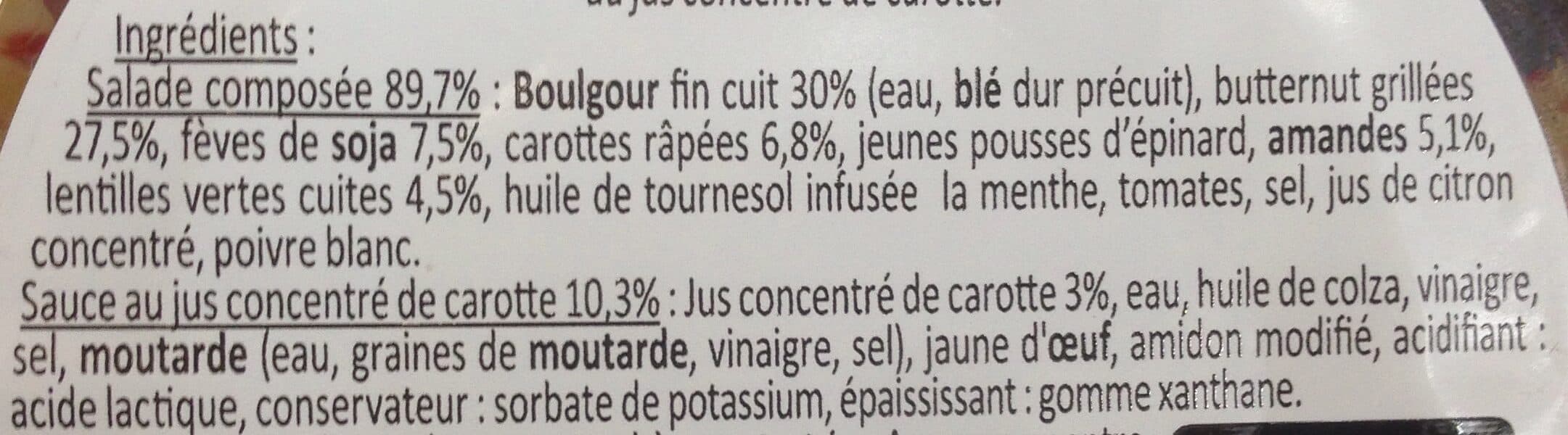 Les Vegetales Salade de boulgour lentilles vertes butternut Mix Buffet packshot