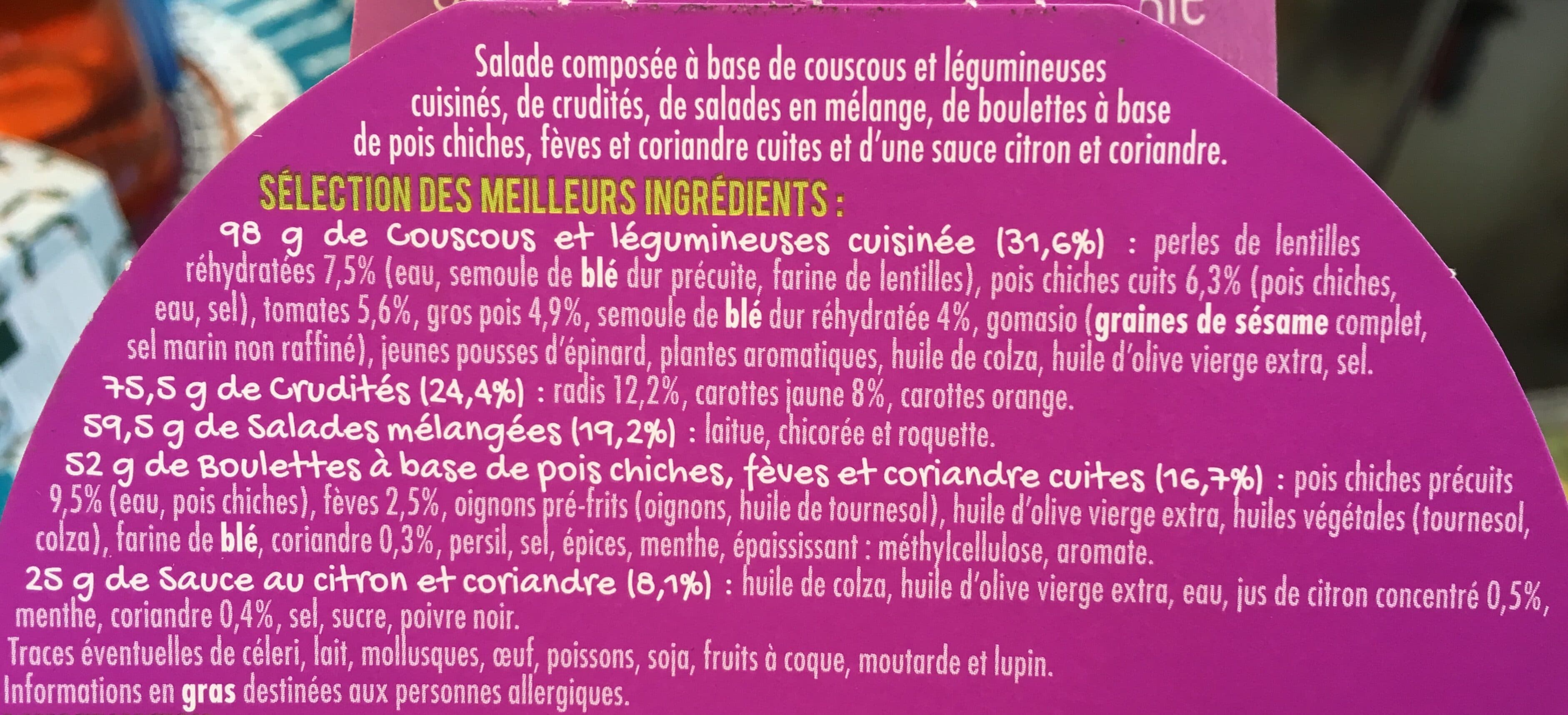 Mix Buddha Bol Falafel packshot