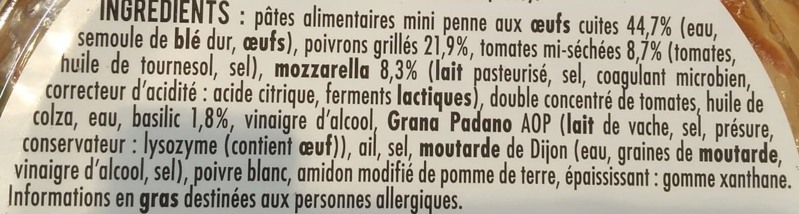 Mix Salade pasta packshot