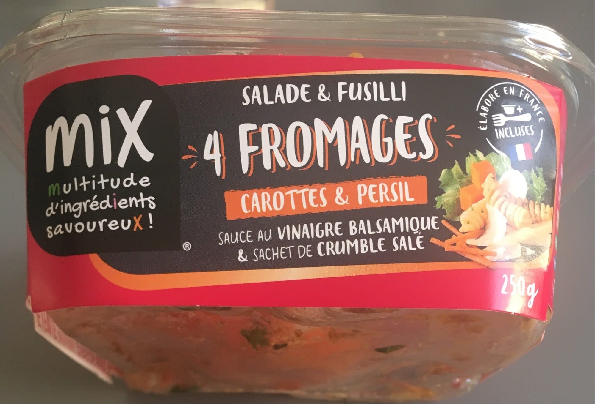 MIX Salade et fusilli 4 fromages packshot