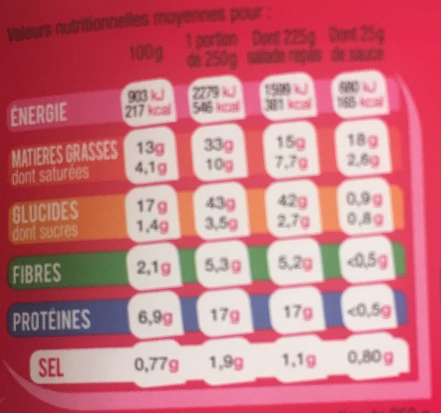 MIX Salade et fusilli 4 fromages packshot