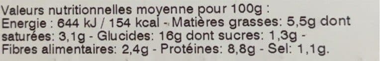 Mix Buffet Galette chiffonnade de jambon et emmental packshot