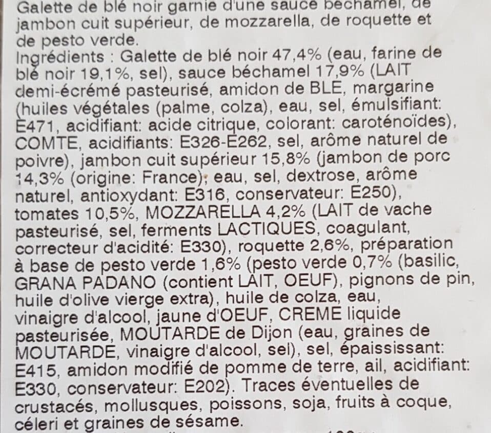 MIX BUFFET Galette chiffonnade de jambon et tomates packshot