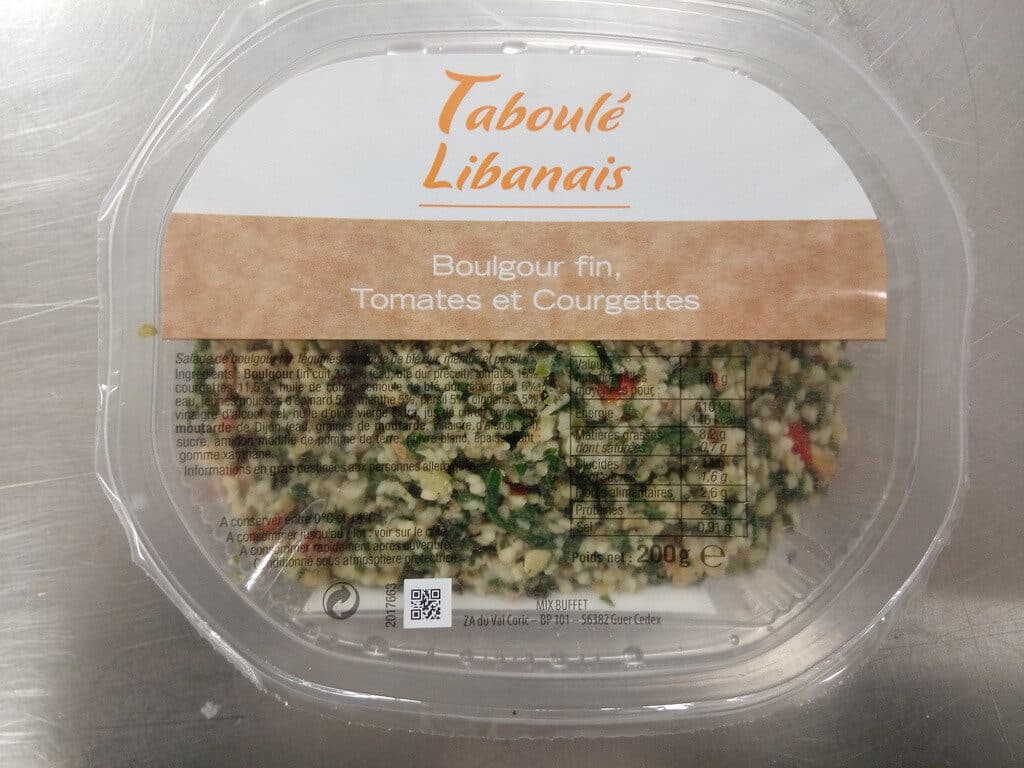Mix Buffet Taboulé libanais packshot