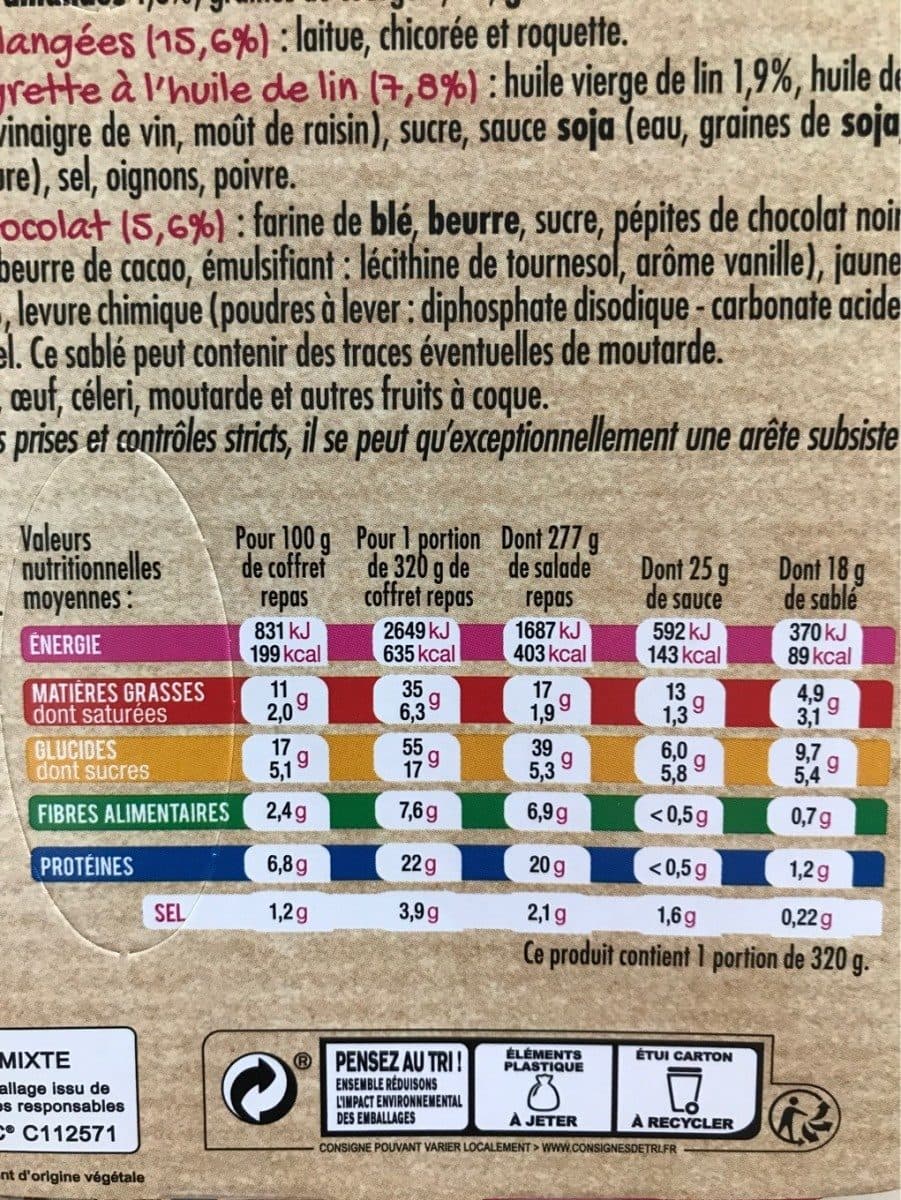 Mix Salade collection Zen, Saumon Fumé, 320g packshot