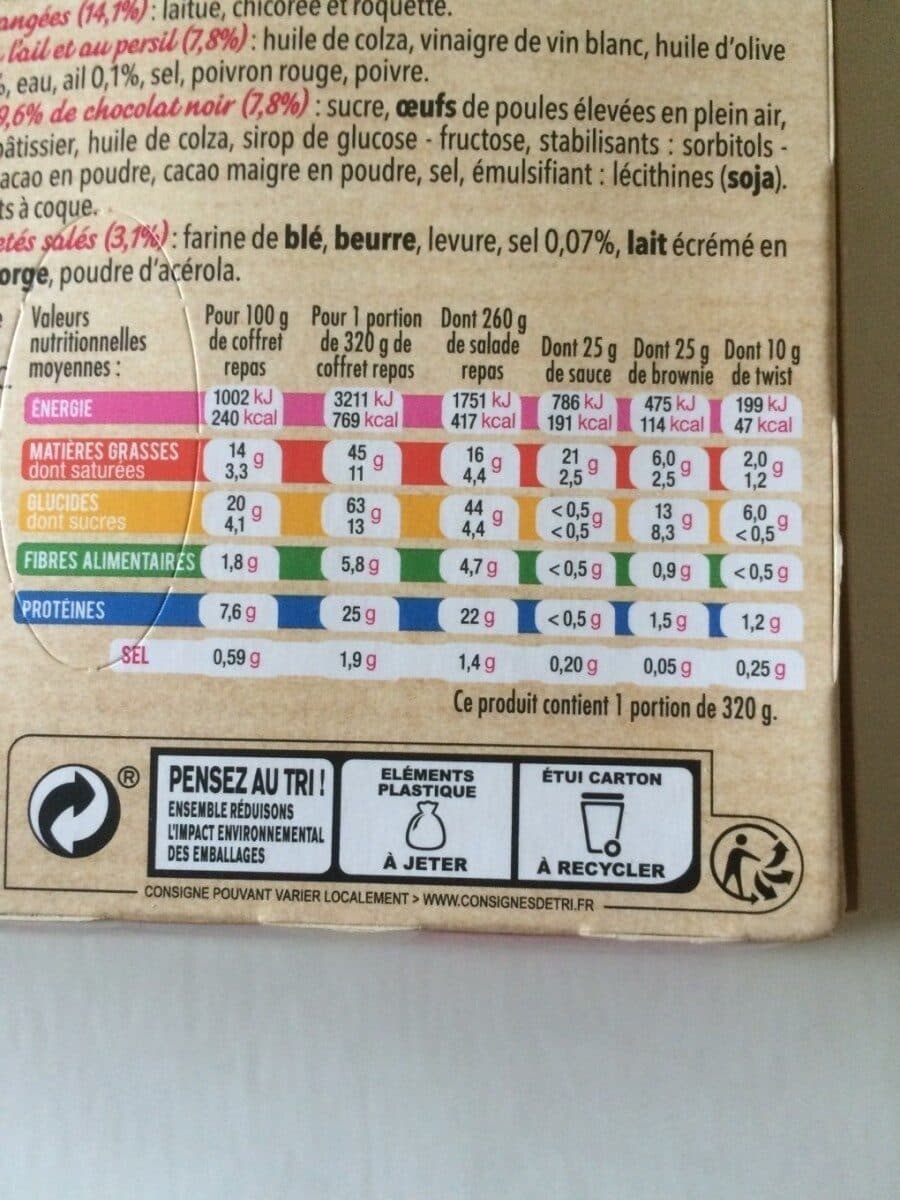 Mix Salade Coffret Jambon Supérieur, 320g packshot