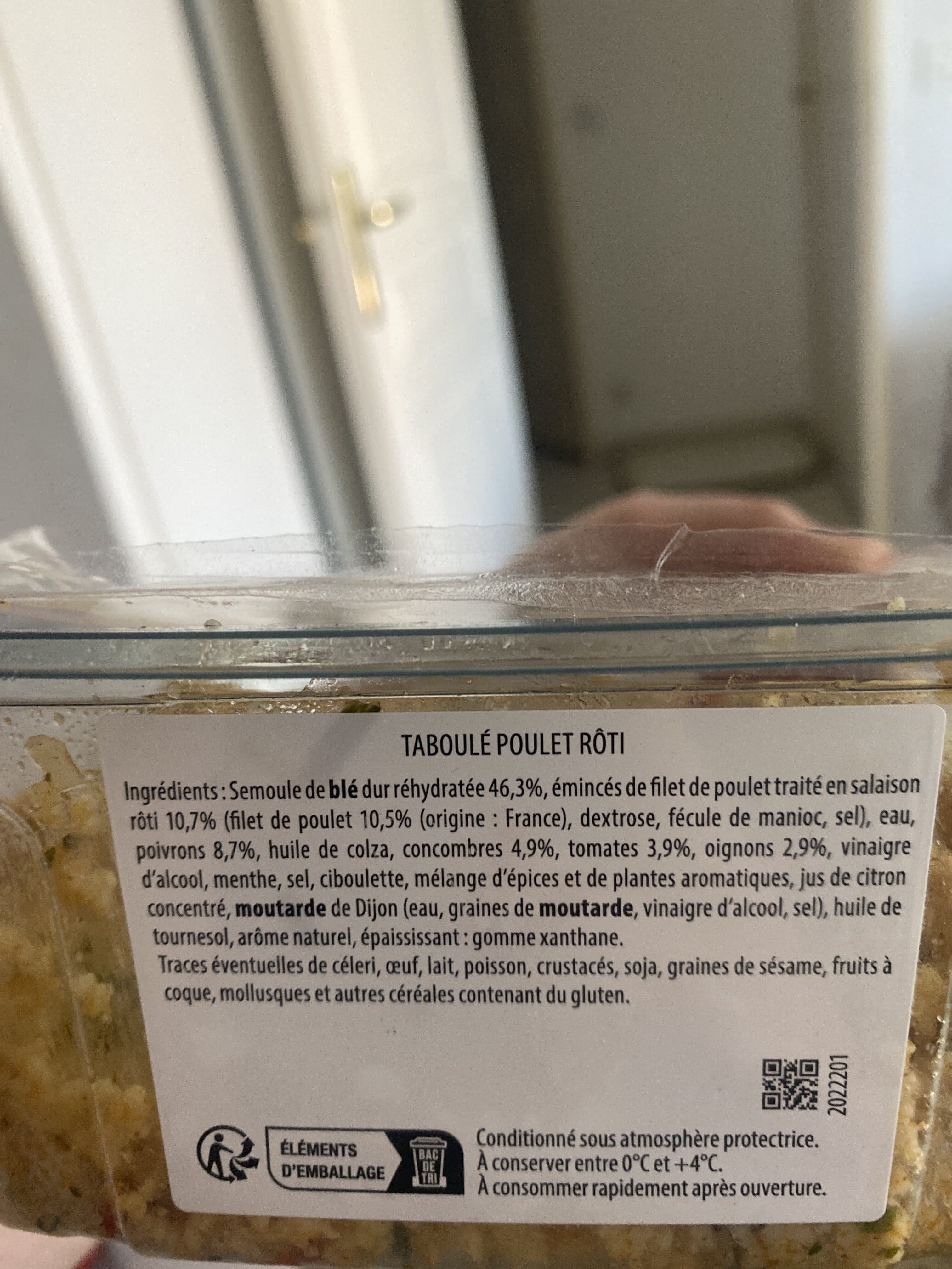 Mix Buffet Taboulé poulet roti concombre et tomates packshot