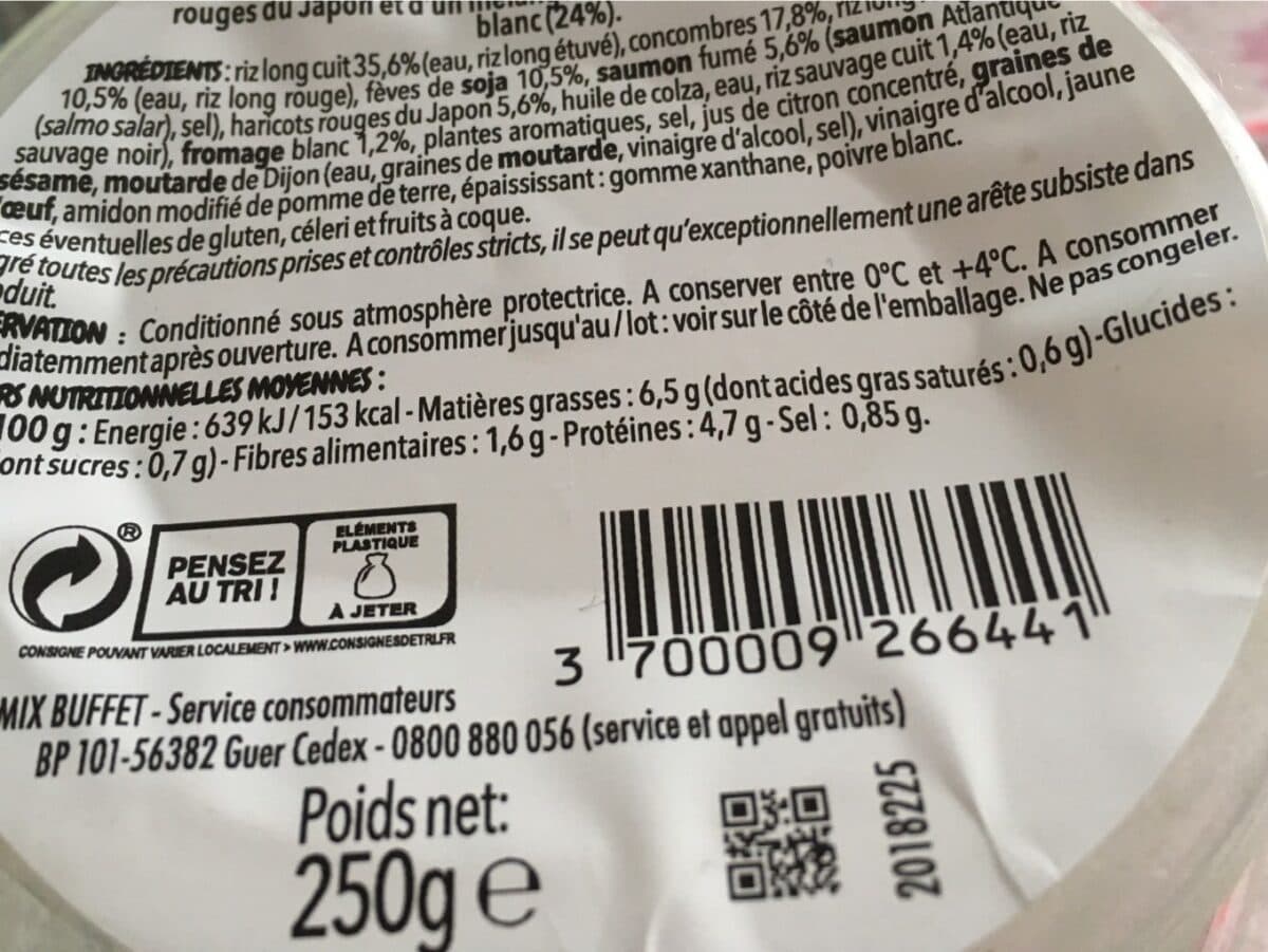Mix Saumon fumé et trio de riz gourmand packshot