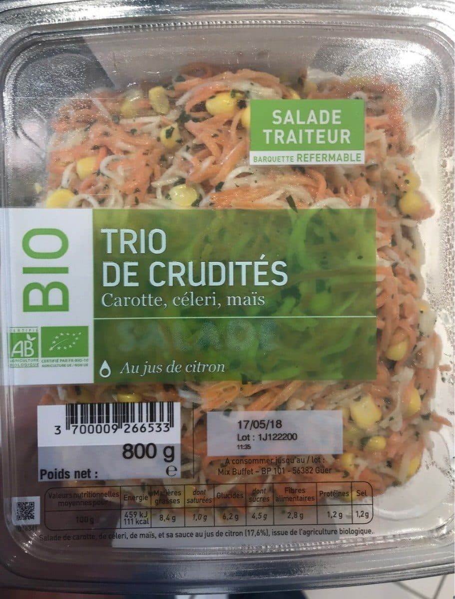 Mix Buffet Trio de crudités packshot