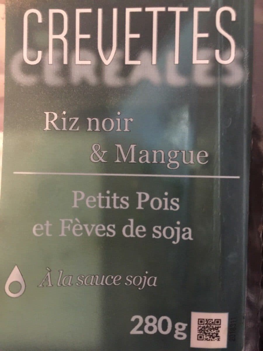 Open Food Facts Crevette riz noir et mangue petit pois packshot