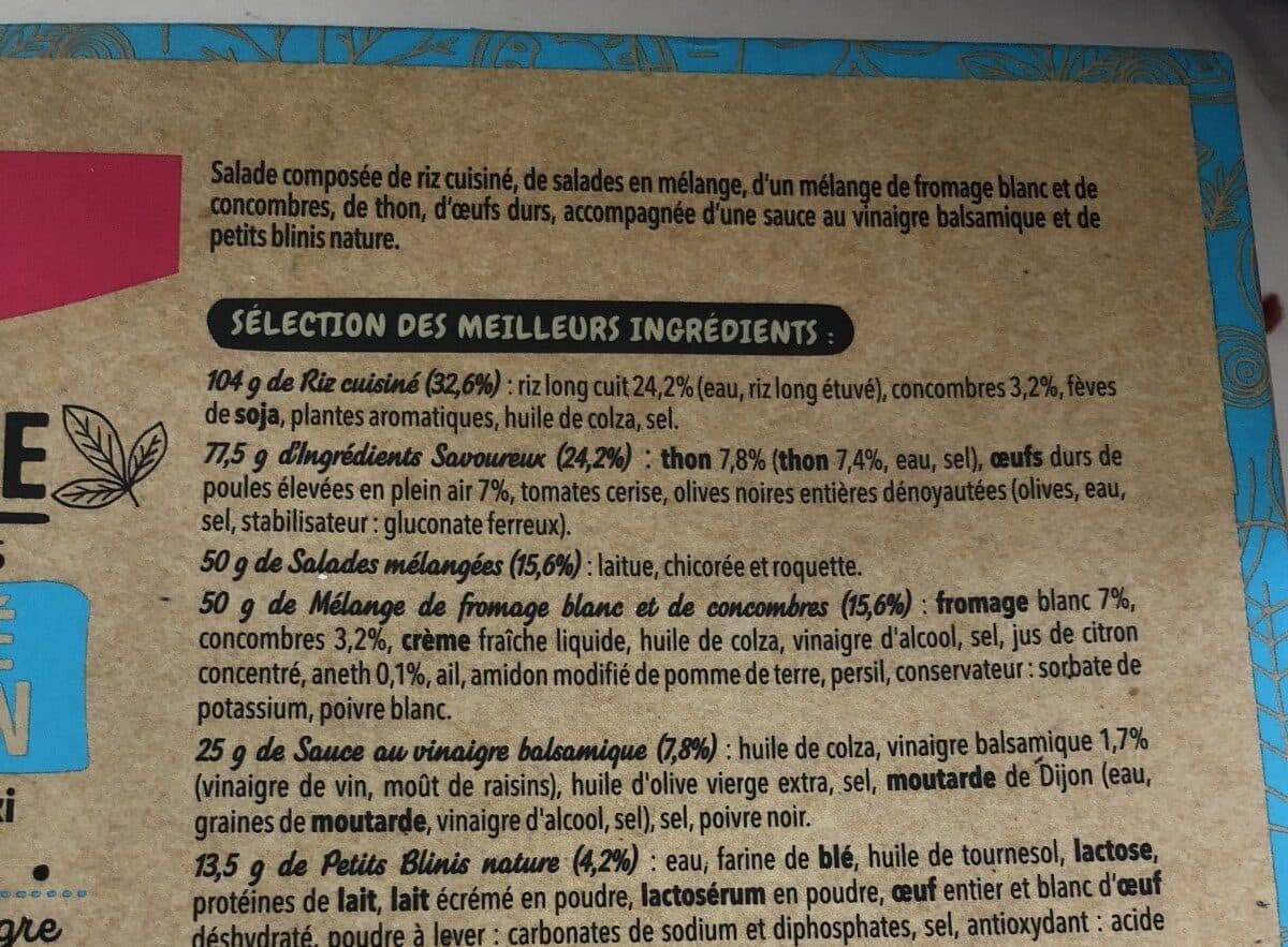 Mix Salade Mezze Emietté de Thon, 320g packshot