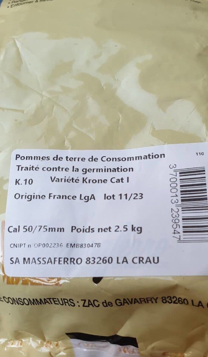 Open Food Facts Idéal Frites packshot