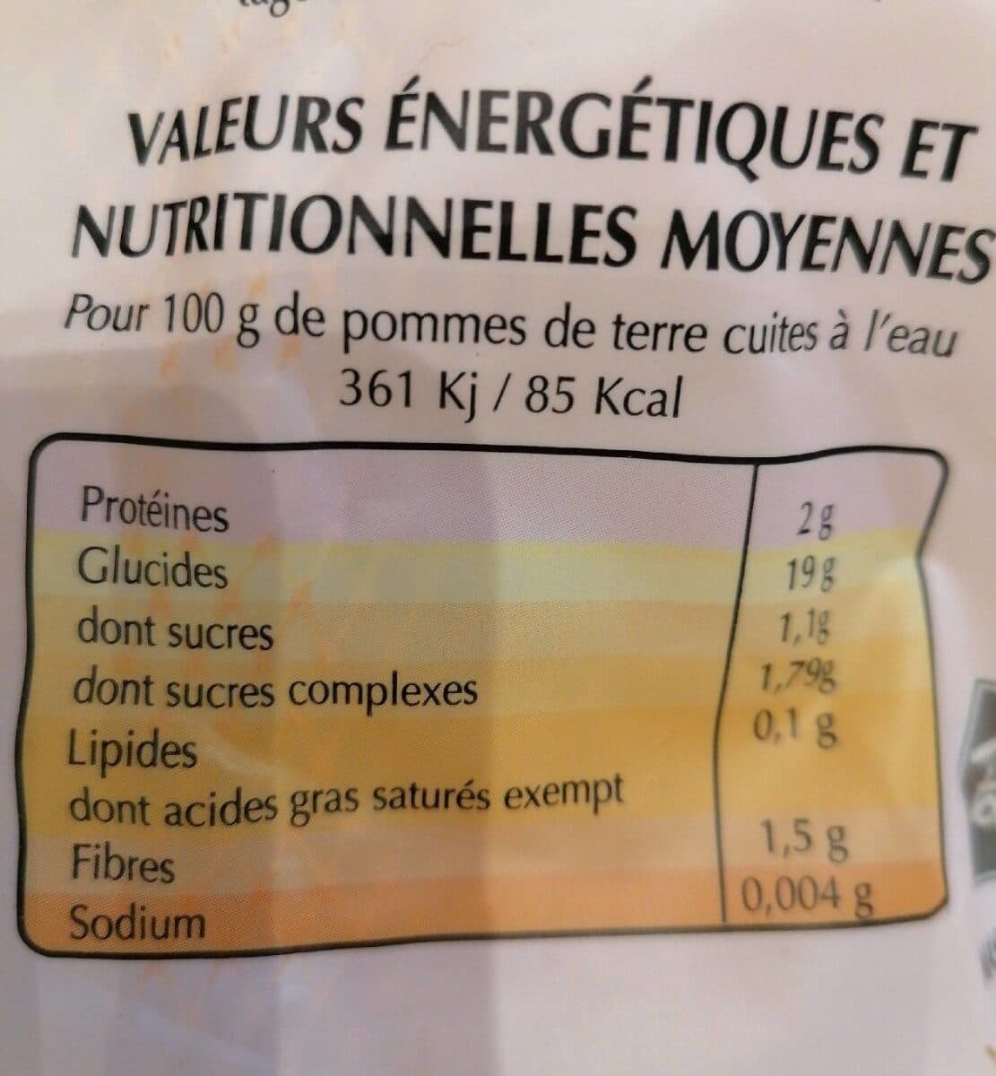 Open Food Facts Pommes de terre packshot