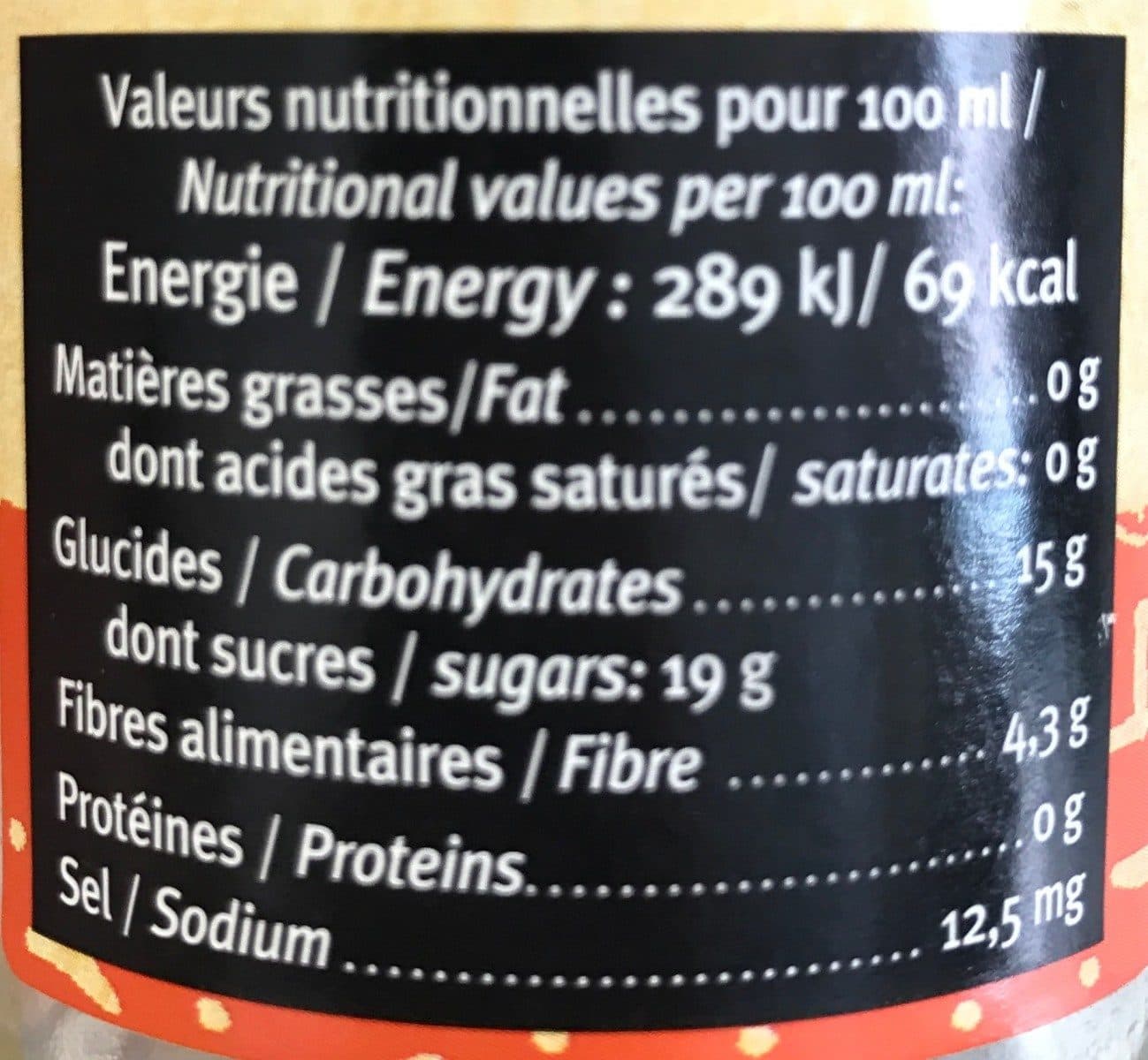Open Food Facts Mango drink packshot