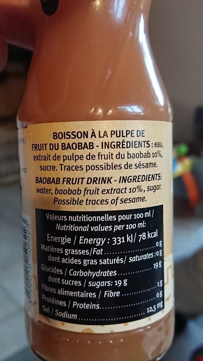 Racines Boisson baobab packshot