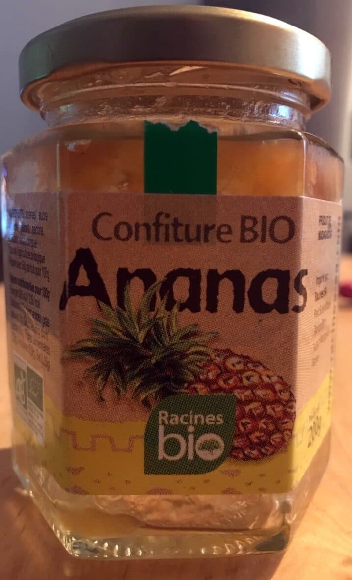 Racines Bio Confiture d'ananas bio packshot