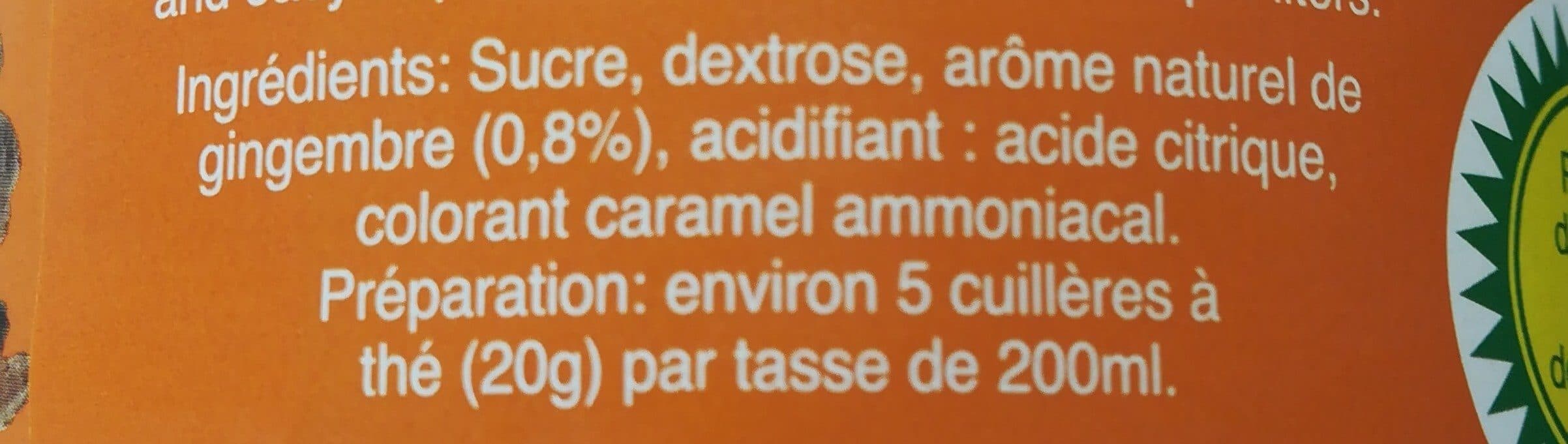 Open Food Facts Boisson instantanée Gingembre packshot