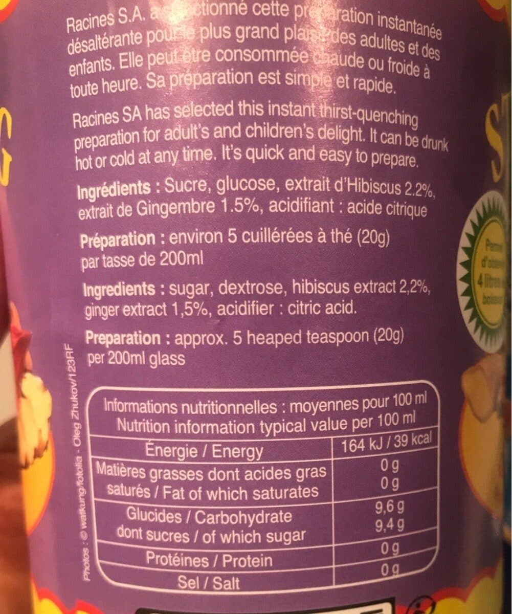 Racines Gingembre bissap packshot