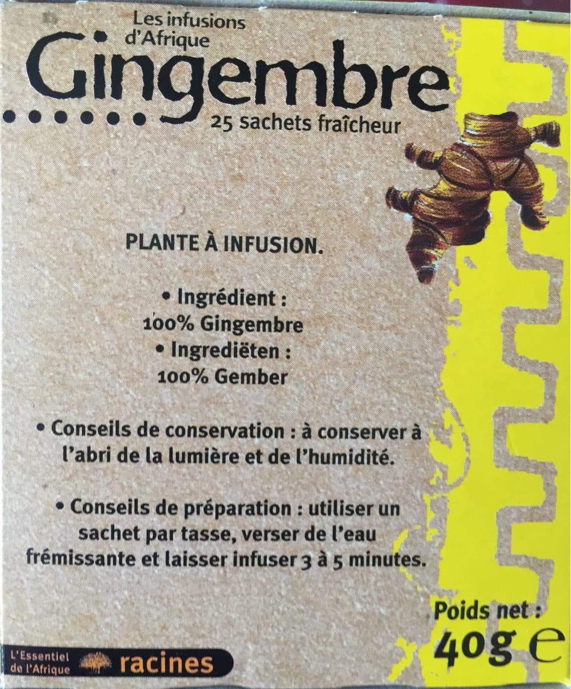 Racines Infusion Gingembre packshot