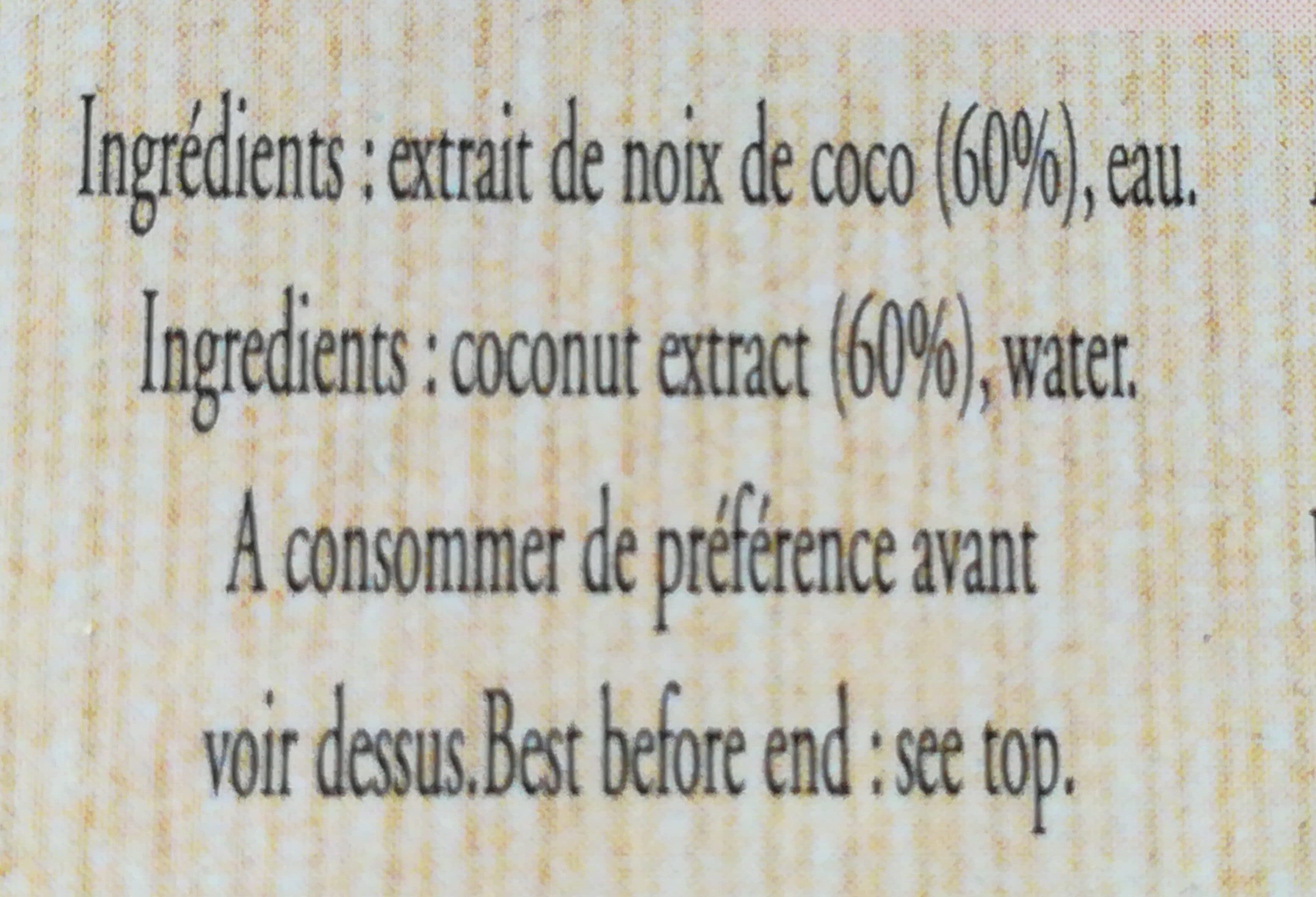Racines Lait de coco packshot