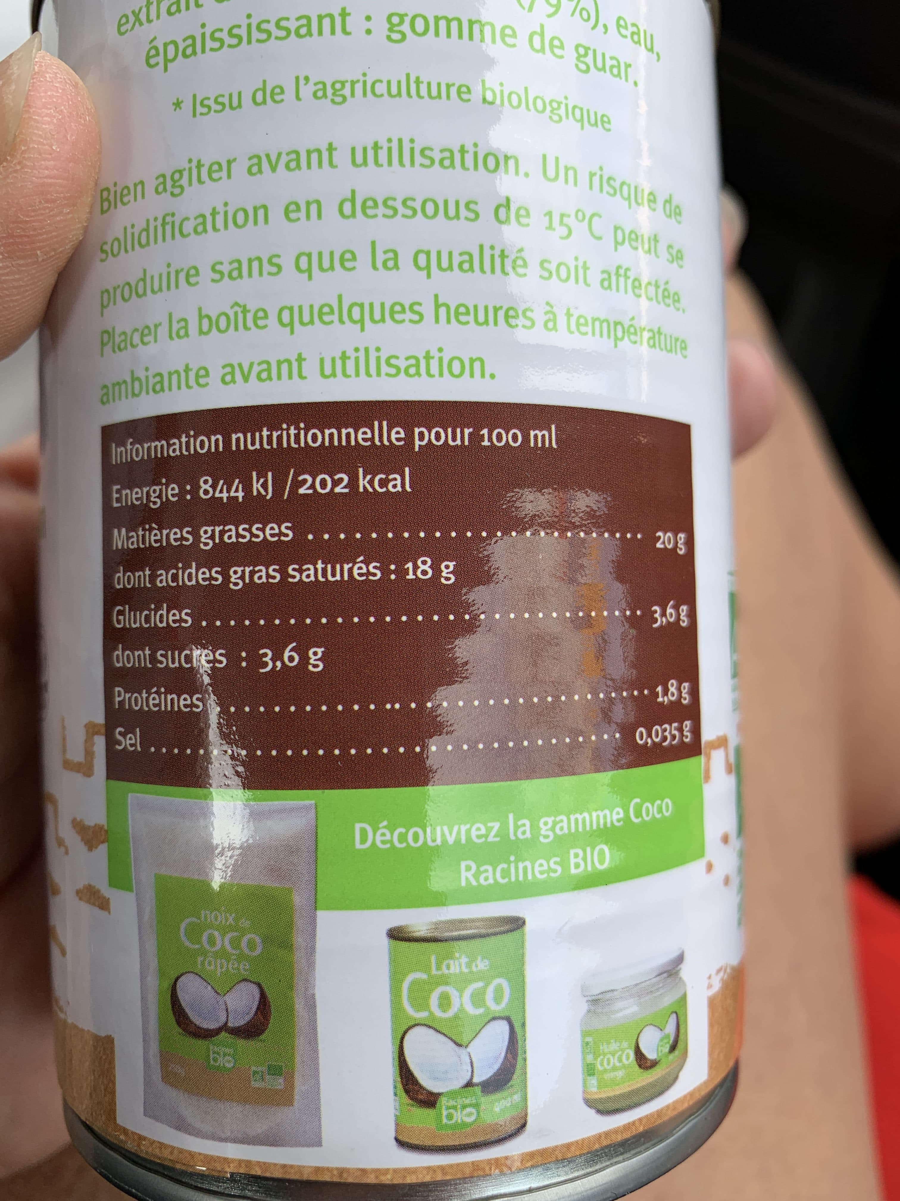 racines bio Crème coco bio packshot