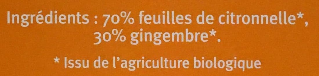 Racines Bio Citronnelle Gingembre packshot