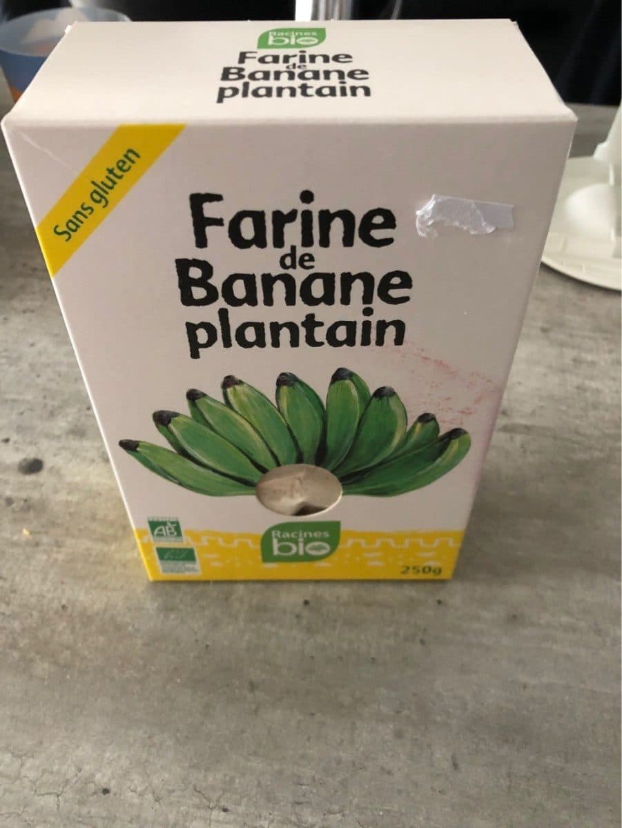 Racines Farine de banane plantin packshot