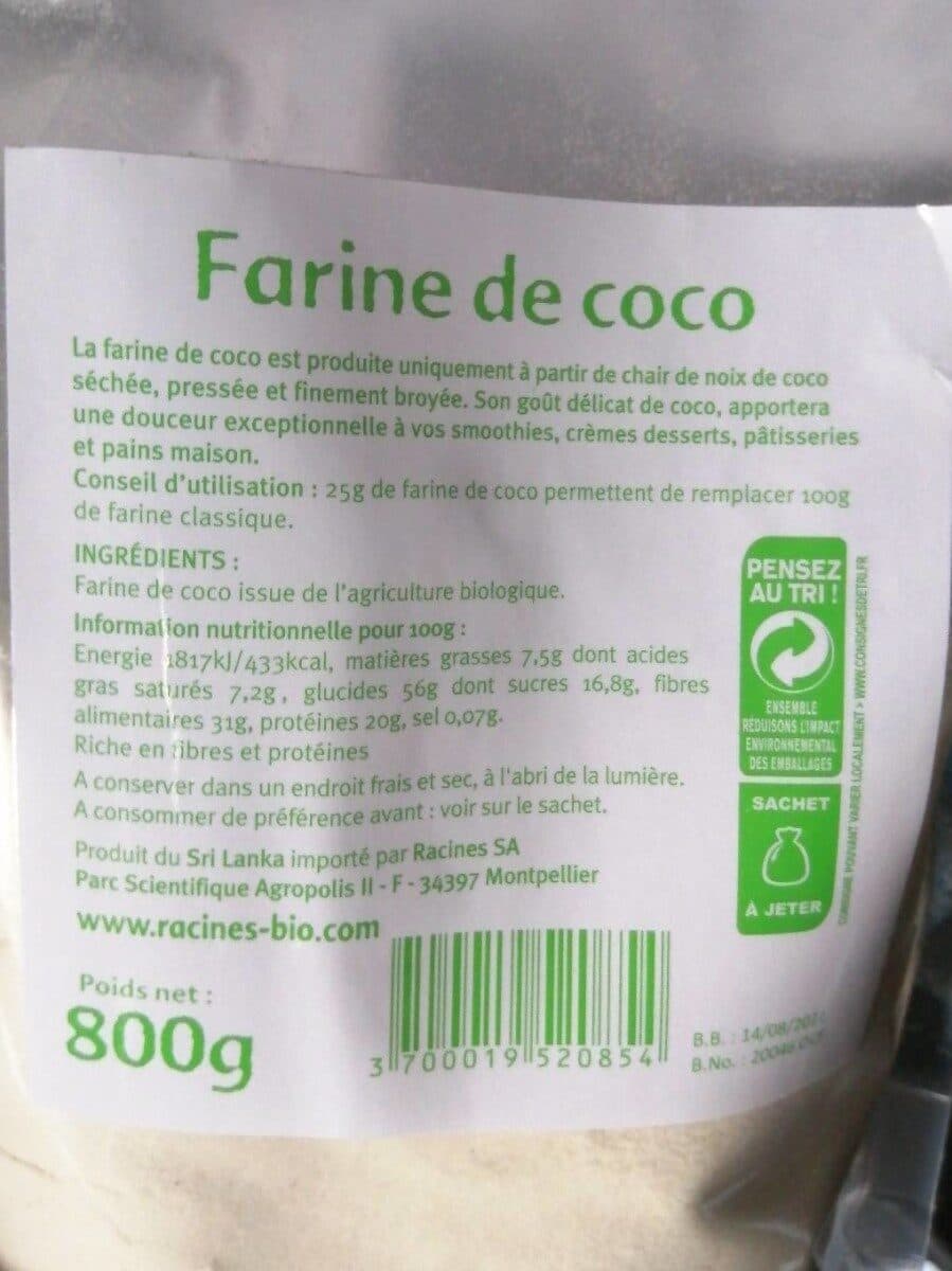 Racines Bio Farine de coco packshot