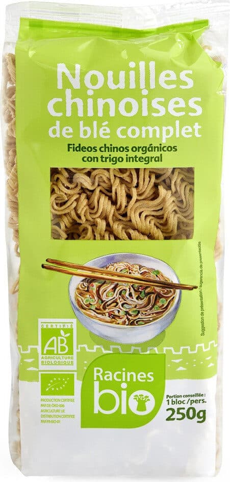 Racines Bio Nouilles de blé complet 250g packshot