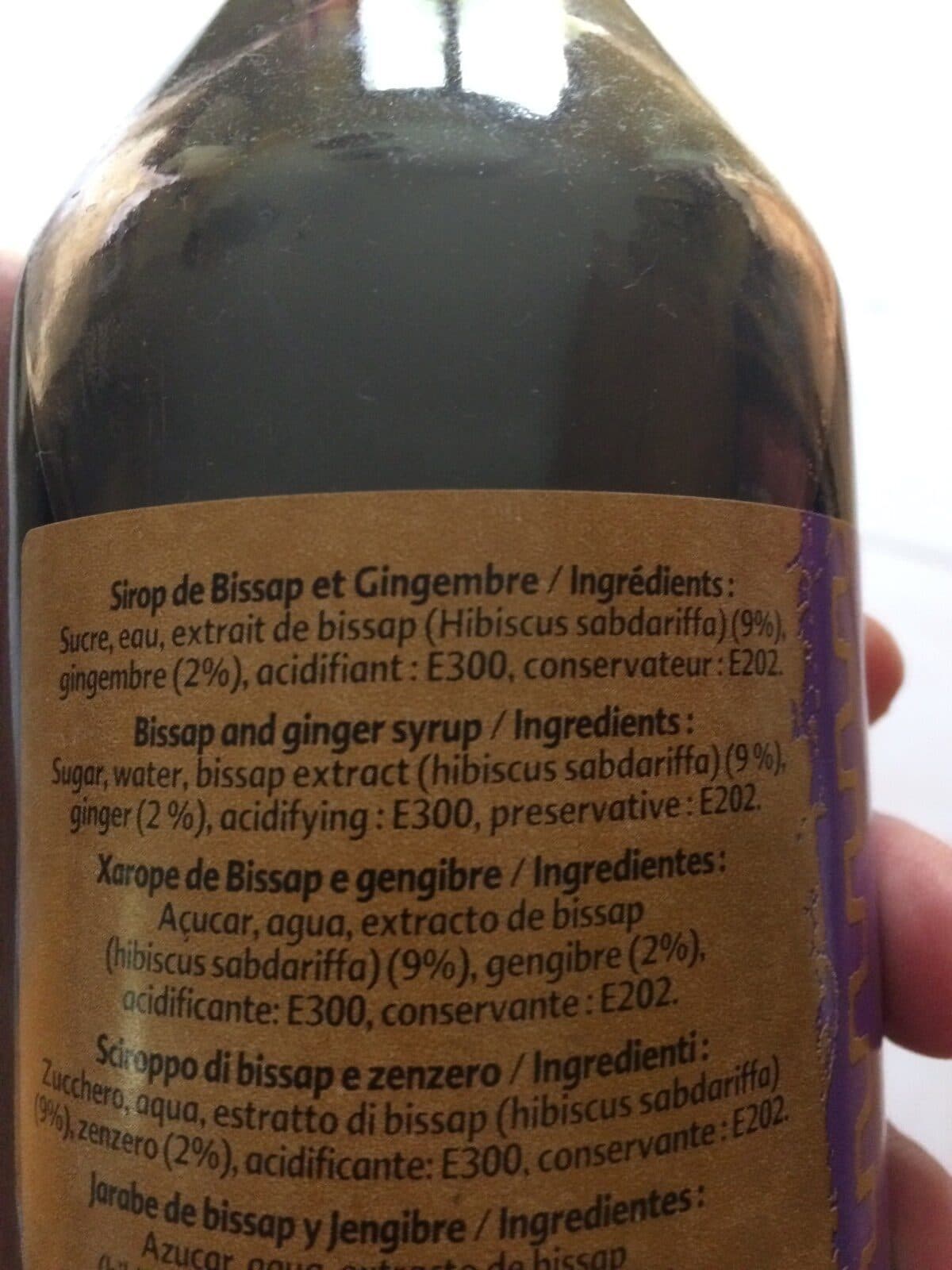 Racines Sirop de bissap gingembre packshot