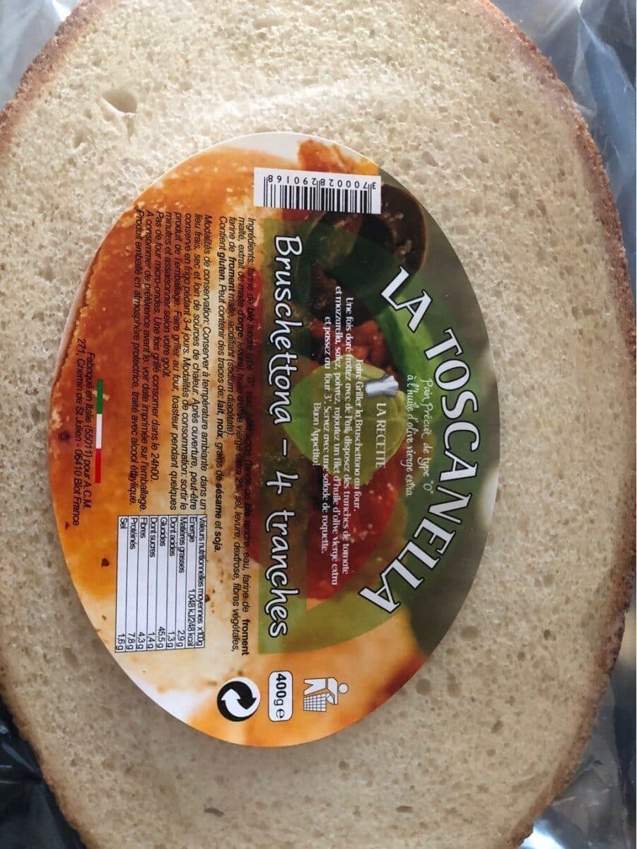 Open Food Facts Bruschettona packshot