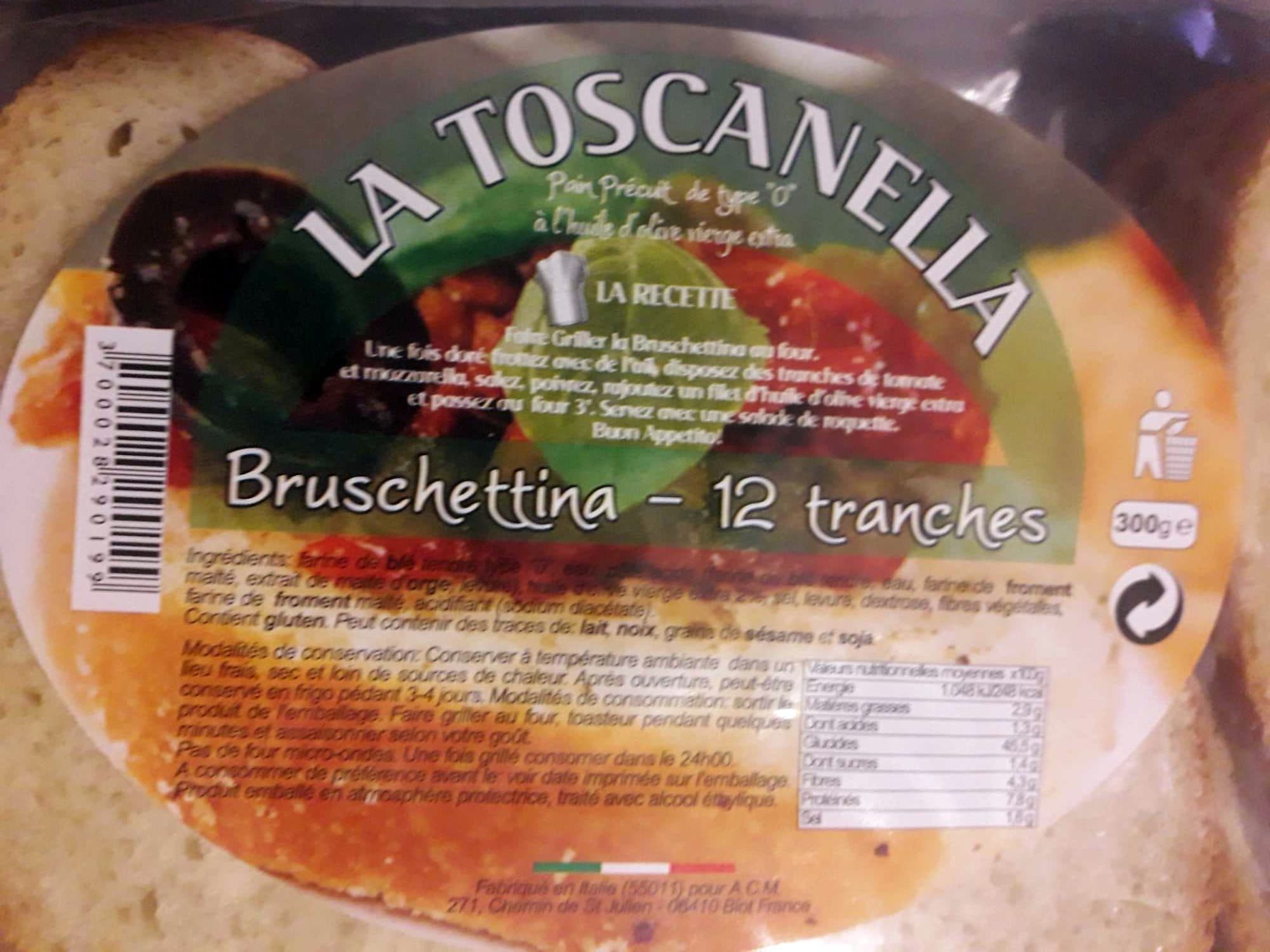 La Toscanella Bruschettina 12 tranches packshot