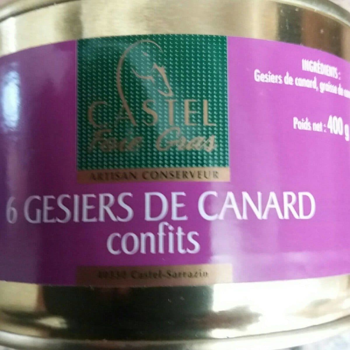 Castel Foie Gras 6 gesiers de canard confits packshot