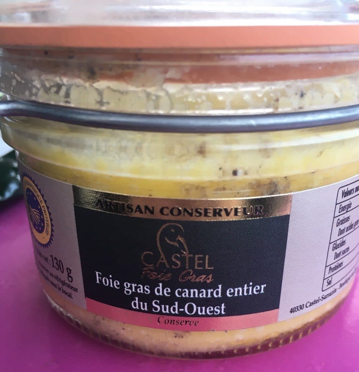 Castel Foie gras de canard entier du Sud-Ouest packshot