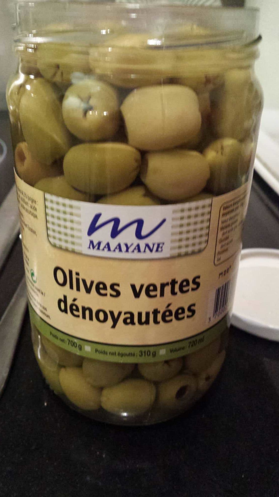 Maayane Olives Vertes Dénoyautées packshot