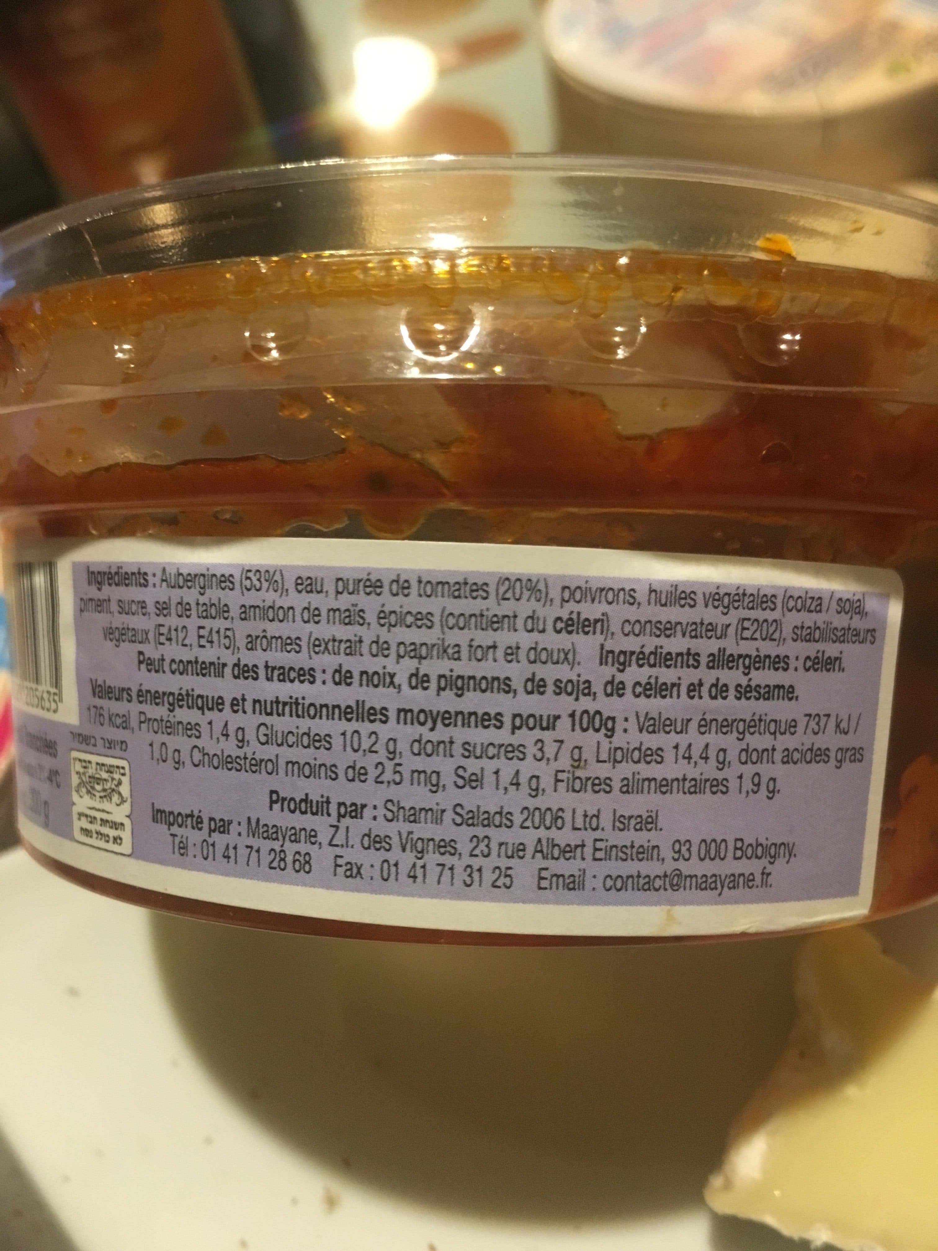 Maayane Aubergines tranchées Maayane packshot