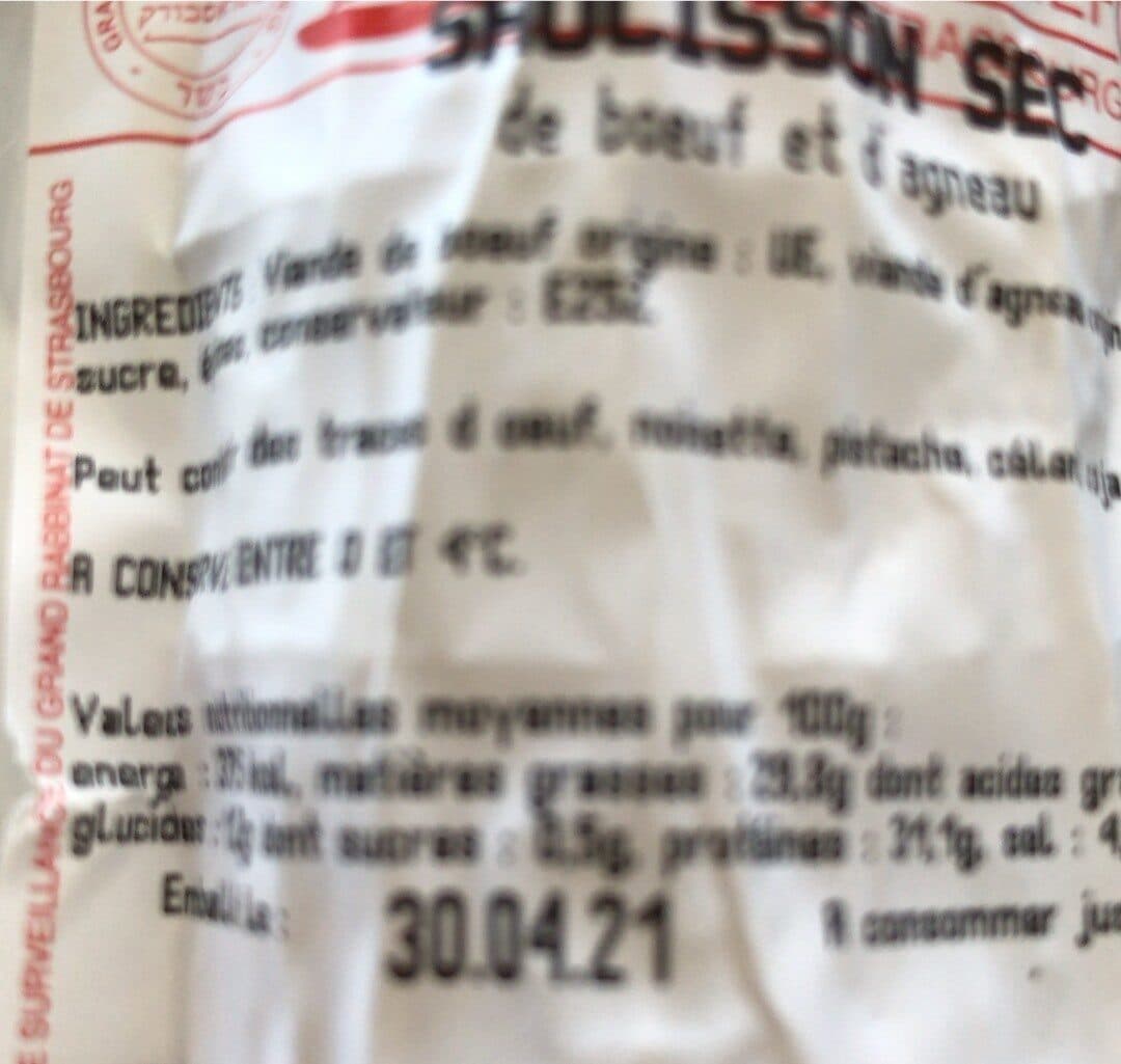 Frederic Buchinger Saucisson sec packshot