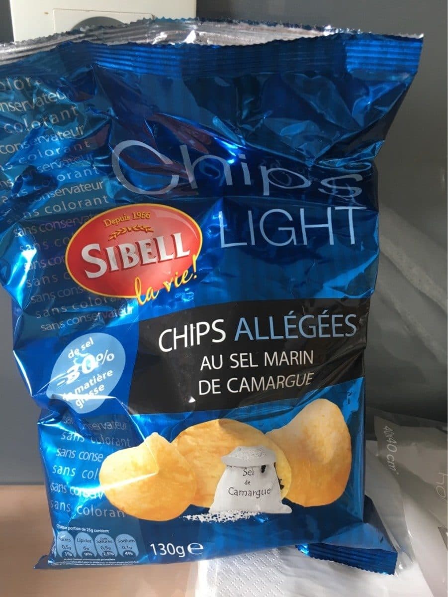 Sibell Chips light au sel marin de Camargue packshot