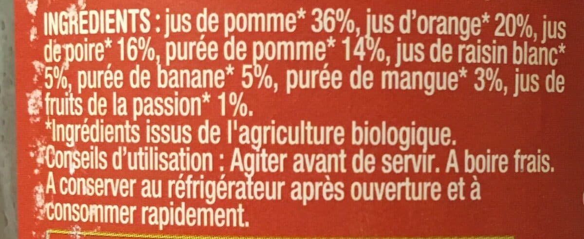 Naturalia Jus multifruit jaune packshot