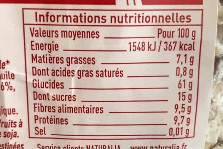 Cereco Muesli raisins noisettes amandes packshot