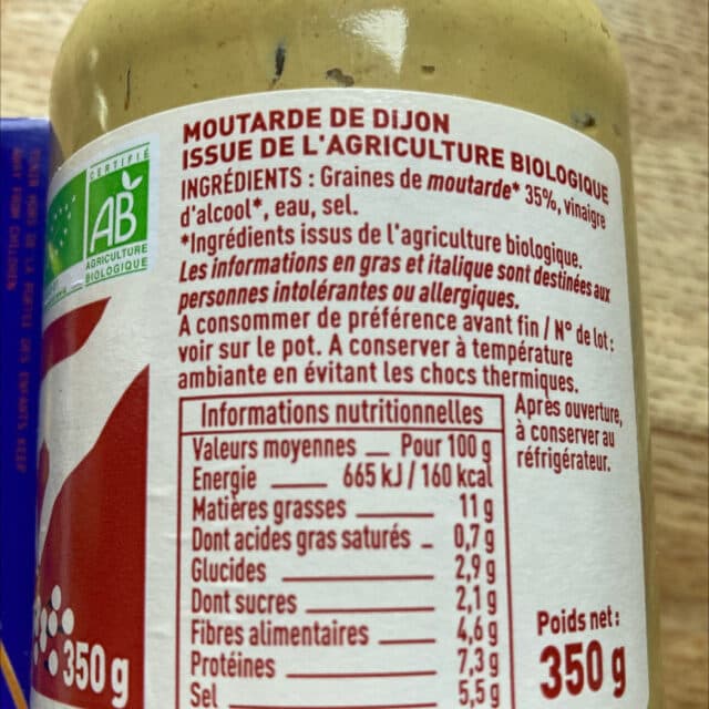 Naturalia Moutarde de Dijon packshot