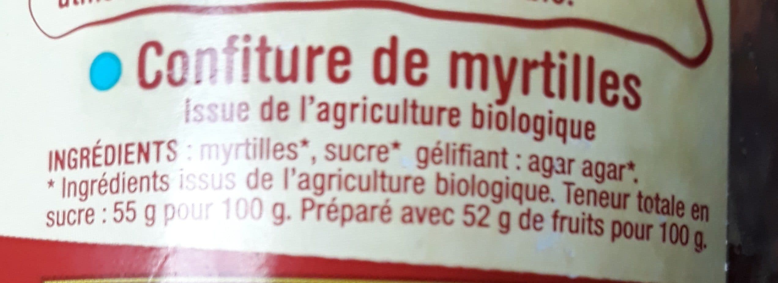 Biolo'Klock Confiture de myrtilles packshot