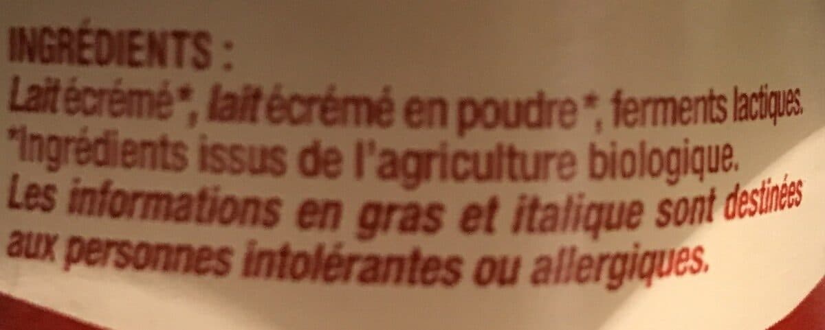Biogam Yaourt Nature 0% packshot